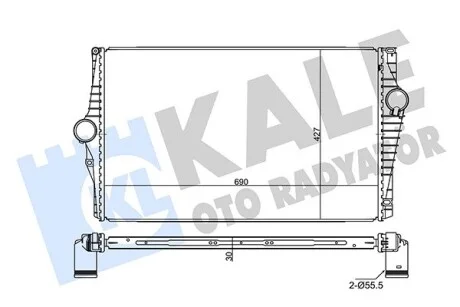 Интеркулер Volvo XC90 I KALE OTO RADYATOR Kale 350840