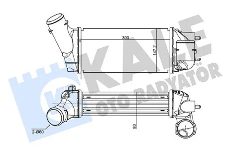 KALE CITROEN інтеркулер C4 I,Picasso,Peugeot 307/308 2.0HDI Kale 350845