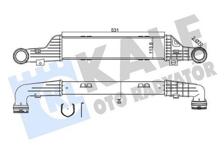 DB інтеркулер W210 3.2CDI 99- Kale 350865