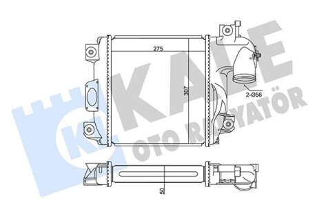 TOYOTA інтеркулер Hilux VII 2.5/3.0D-4D 05- Kale 350890