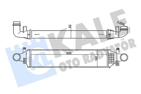 DB інтеркулер W176/246 1.6/2.2CDI 12- Kale 350895