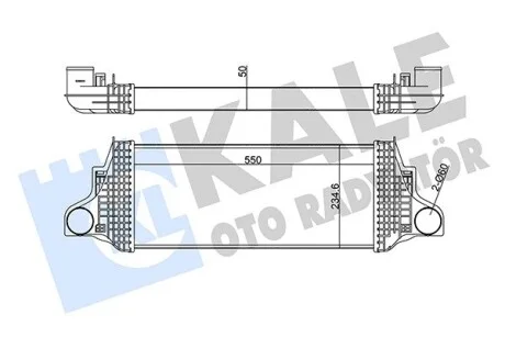 KALE DB інтеркулер W164/X164 300/350CDI 05- Kale 350910