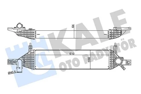 KALE NISSAN Інтеркулер Qashqai 1.6dCi 11- Kale 350930