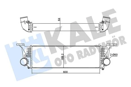 KALE FIAT інтеркулер Daily V 2.3/3.0d 11- Kale 350950