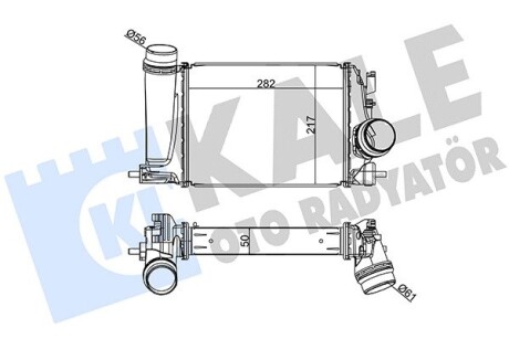 RENAULT Интеркулер Grand Scenic IV,Megane IV,Nissan Qashqai II 1.2TCe Kale 350970