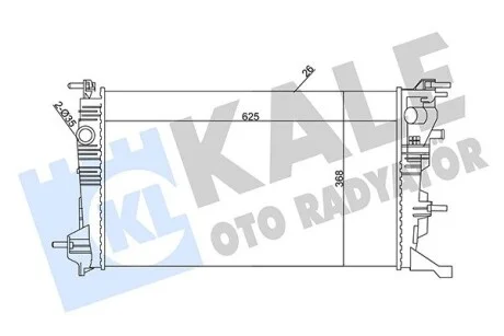 Радіатор охолодження KALE OTO RADYATOR Kale 351030