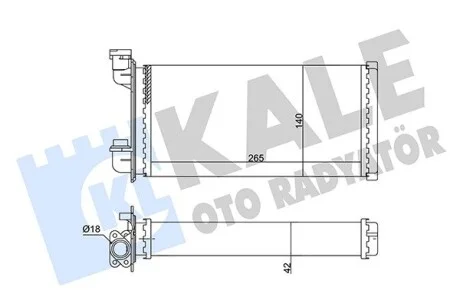 KALE BMW Радіатор опалення 3 E30 83- Kale 352040