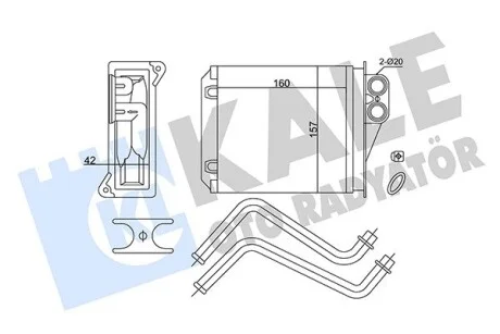 KALE DB радіатор опалення Sprinter 06-,VW Crafter 06- Kale 352175