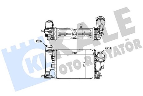 RENAULT Інтеркулер MEGANE 15-, TALISMAN 15-, SCENIC 16- Kale 352250