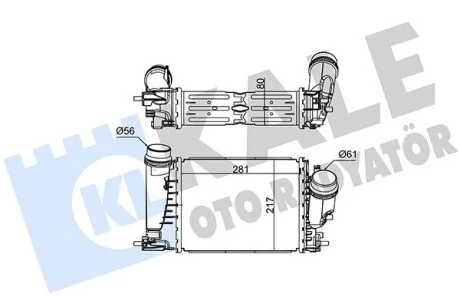 KALE RENAULT Інтеркулер MEGANE 15-, TALISMAN 15-, SCENIC 16- Kale 352250