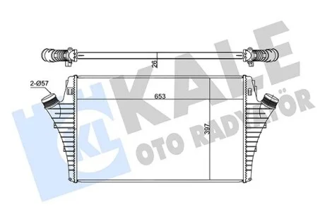 KALE OPEL інтеркулер Signum,Vectra C 1.9CDTI,Fiat,Cadillac,Saab 9-3 Kale 352355