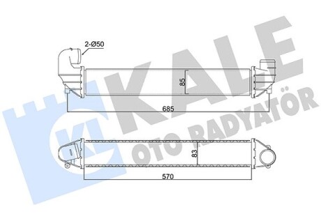 VW інтеркулер Sharan,Ford Galaxy,Seat 1.8T/1.9TDI 95- Kale 352395