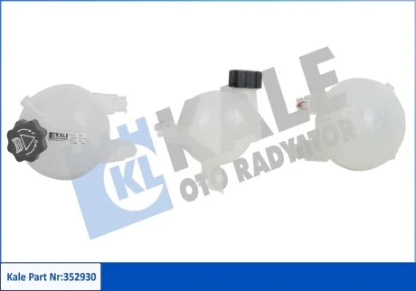 Бачок расширительный Citroen C-Elysee, C2, C3 I, C4, Ds3, Jumpy, Spacetourer - Peugeot 207 KALE OTO RADYATOR Kale 352930