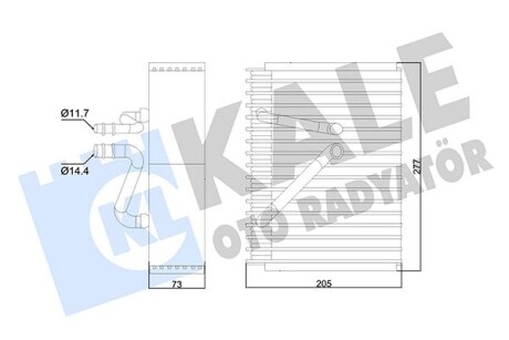 OPEL випарник Vectra B 99- Kale 352965