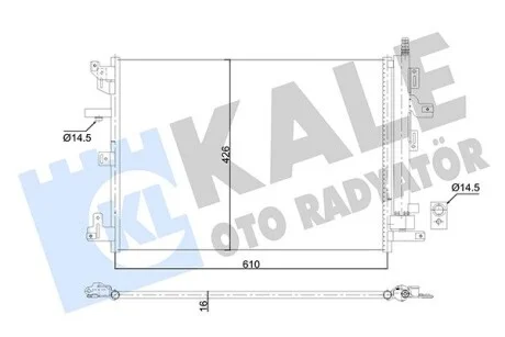 KALE VOLVO Радіатор кондиціонера (конденсатор) XC90 I 05- Kale 353070