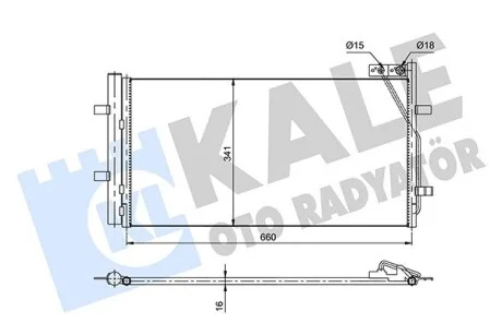 Радіатор кондиціонера Audi Q3 Condenser KALE OTO RADYATOR Kale 353085