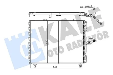 KALE DB радіатор кондиціонера E-Class W124 93- Kale 354060