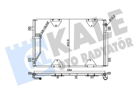 SUZUKI радіатор кондиціонера Grand Vitara 03- Kale 354075
