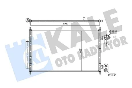 Радіатор кондиціонера Honda Hr-V KALE OTO RADYATOR Kale 354890