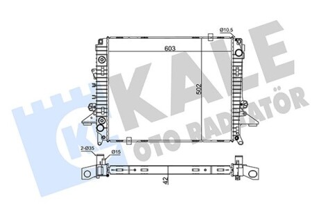 LANDROVER радіатор охолодження Discovery III,IV,Range Rover Sport 2.7TD 04- Kale 354975