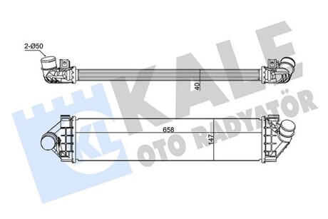 FORD інтеркулер C-Max,Focus II,Kuga II 1.8/2.0TDCi 04- Kale 355015