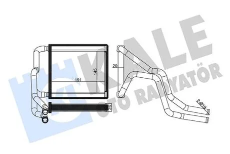 KALE HYUNDAI Радіатор опалення i20 15-, i20 III 20-, BAYON 21- Kale 355135