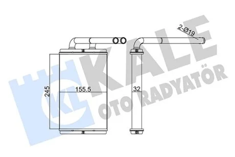 KALE OPEL Радіатор опалення Antara, Chevrolet Captiva Kale 355240