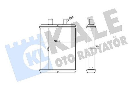 IVECO радіатор опалення Daily IV 06- Kale 355250