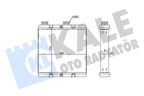 HONDA радіатор опалення Civic VIII 05- Kale 355255