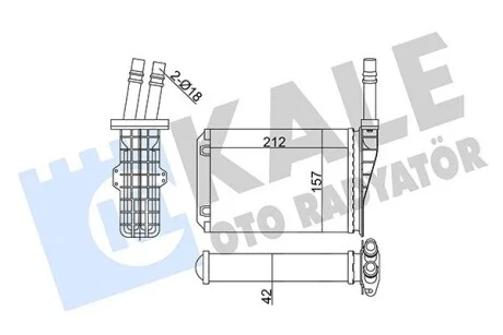 KALE RENAULT радіатор опалення Espace III Kale 355270