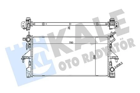 KALE CITROEN радіатор охолодження Jumper,Peugeot Boxer 2.0 BlueHDI 16- Kale 355550