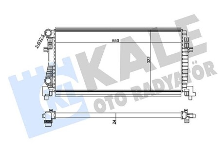 Радиатор охлаждения Audi A3, Q2 - Seat Leon, Leon St - Skoda Octavia Iii OTO RADYATOR Kale 355555