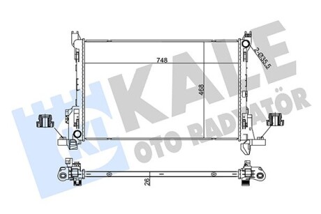 Радіатор охолодження OTO RADYATOR Kale 355630