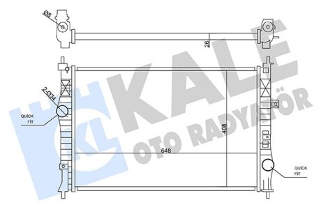 CITROEN радіатор охолодження Berlingo,C4 Grand Picasso,C5 Aircross,Jumpy,Opel,Peugeot 308/508,Expert 1.6/1.6 BlueHDI/2.0 BlueHDI Kale 355640