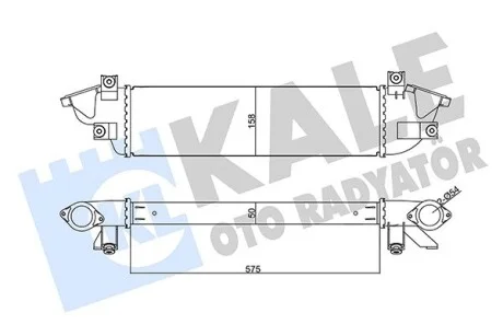 Інтеркулер Mitsubishi L200, Triton Intercooler KALE OTO RADYATOR Kale 355670