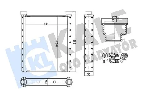 KALE DB Радиатор отопления W176/246 12-,Infiniti Q30 Kale 355720
