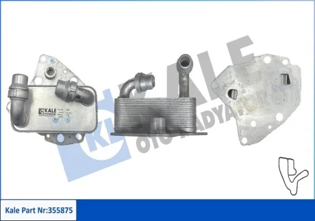 Радіатор масляний Fiat Doblo (09-), Ducato (06-)/Olel Astra J (09-), Insignia A (08-) 2.0CDTi KALE OTO RADYATOR Kale 355875