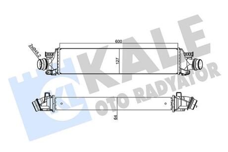 CHEVROLET Інтеркулер AVEO 1.3, 1.4 11- Kale 355940