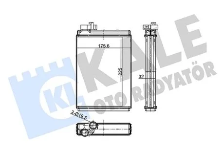 Радіатор обігрівача Audi A4 B8 (07-), A5 (07-), Q5 (08-) KALE OTO RADYATOR Kale 356135