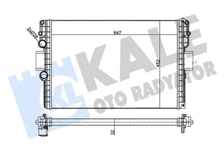 KALE IVECO Радіатор системи охолодження двигуна DAILY IV 06- Kale 356245