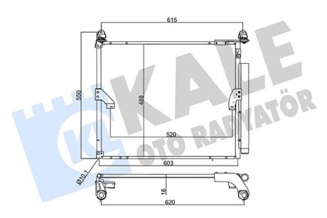 Радиатор кондиционера Toyota Land Cruiser Prado Condenser OTO RADYATOR Kale 357375