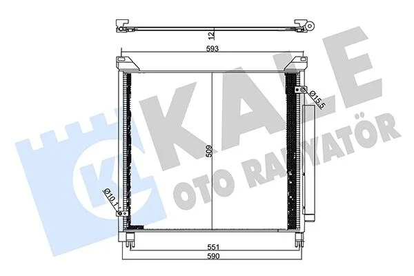 Радиатор кондиционера Toyota Hilux VIII KALE OTO RADYATOR Kale 357710 (фото 1)