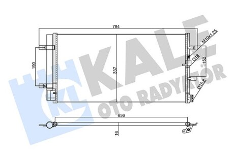 Радиатор кондиционера Audi A4, A5, A6, A7, Q5 Condenser OTO RADYAT Kale 357770