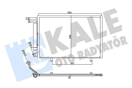 Радиатор кондиционера Ford B-Max, Fiesta VI KALE OTO RADYATOR Kale 357775