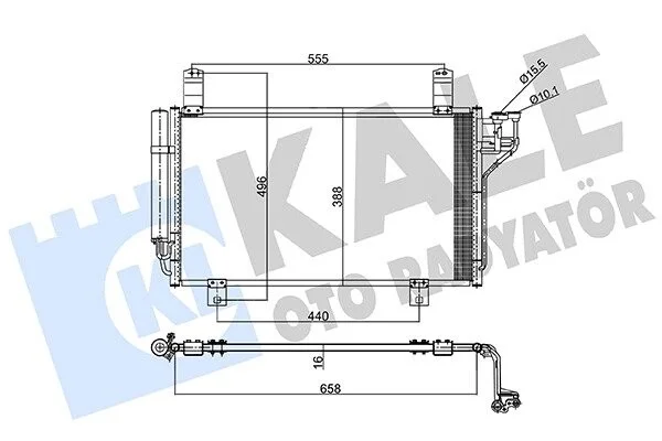 Радіатор кондиціонера Mazda Cx-5 Condenser KALE OTO RADYATOR Kale 357795 (фото 1)