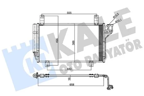 Радиатор кондиционера Mazda Cx-5 Condenser KALE OTO RADYATOR Kale 357795