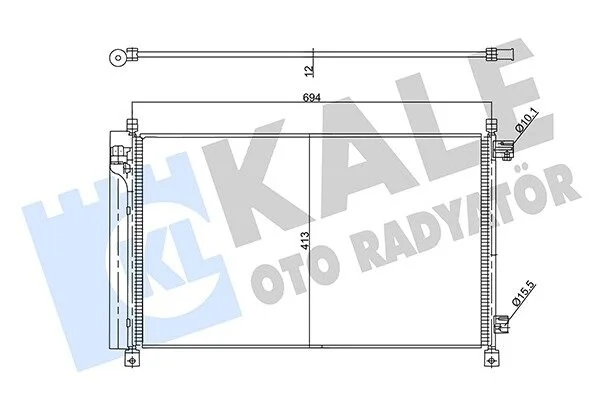Радіатор кондиціонера Nissan X-Trail KALE OTO RADYATOR Kale 357890 (фото 1)