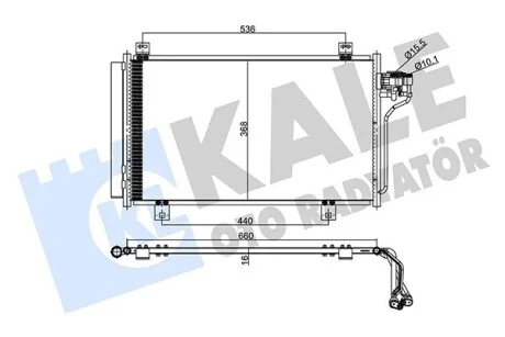 Радиатор кондиционера Mazda 3, 6 KALE OTO RADYATOR Kale 357975