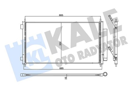 Радиатор кондиционера Honda CR-V III OTO RADYATOR Kale 358075