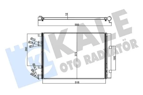 KALE HYUNDAI Радіатор кондиціонера (конденсатор) Solaris, i20 08-, Kia Rio III Kale 358225
